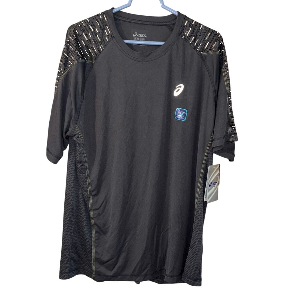 ASICS men’s gray Shosha short sleeve t-shirt reflective semi-fitted NWT XL